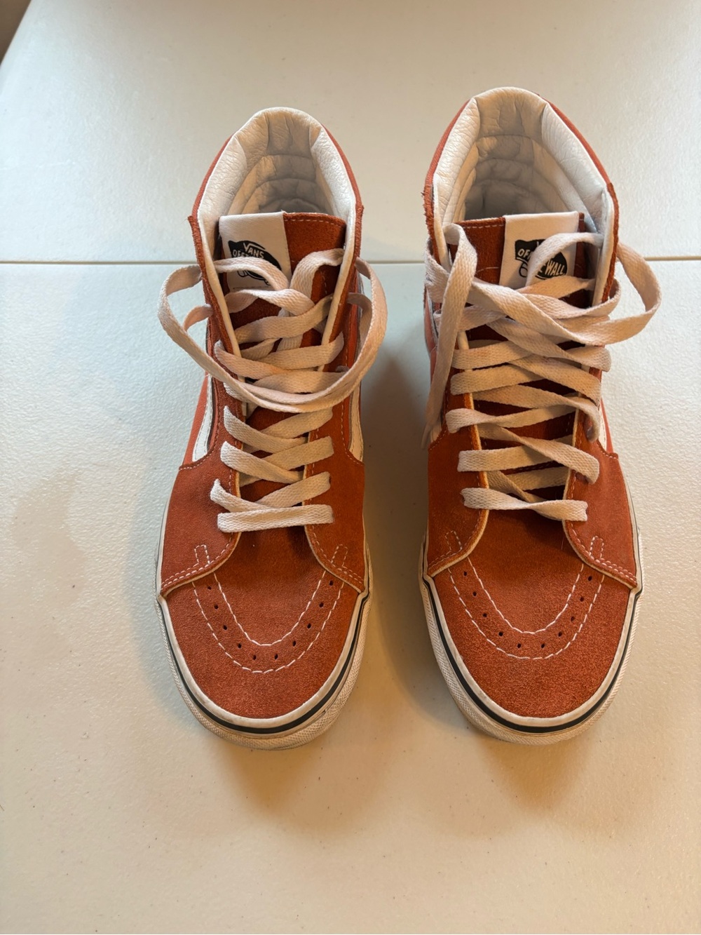 Vans Sk8-Hi Suede High-Top Sneakers in Rust - Picture 1 of 6